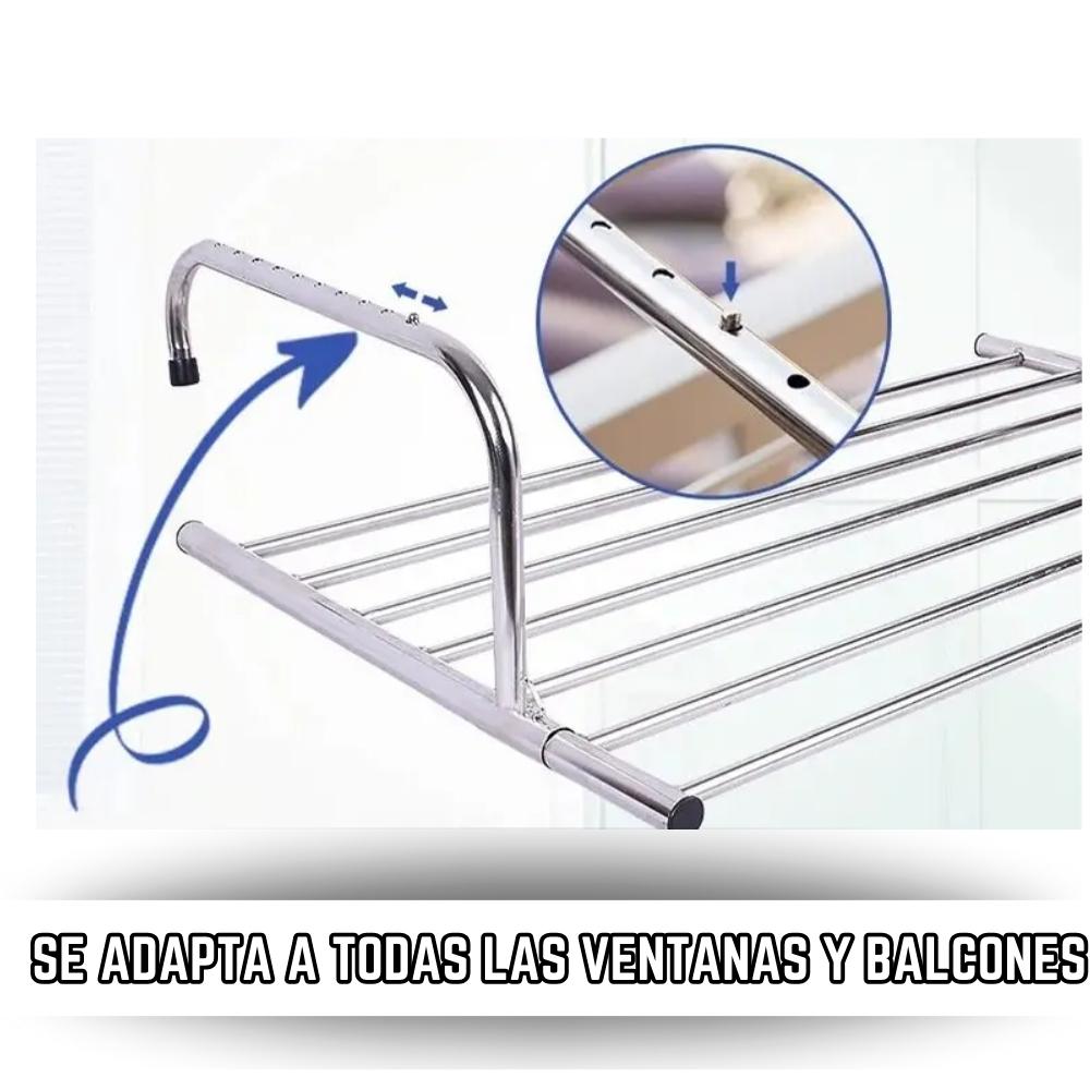 Tendedero Ventana & Balcón Extendible Metálico Plegable 68 a 120cm – LINDGREN  SPA